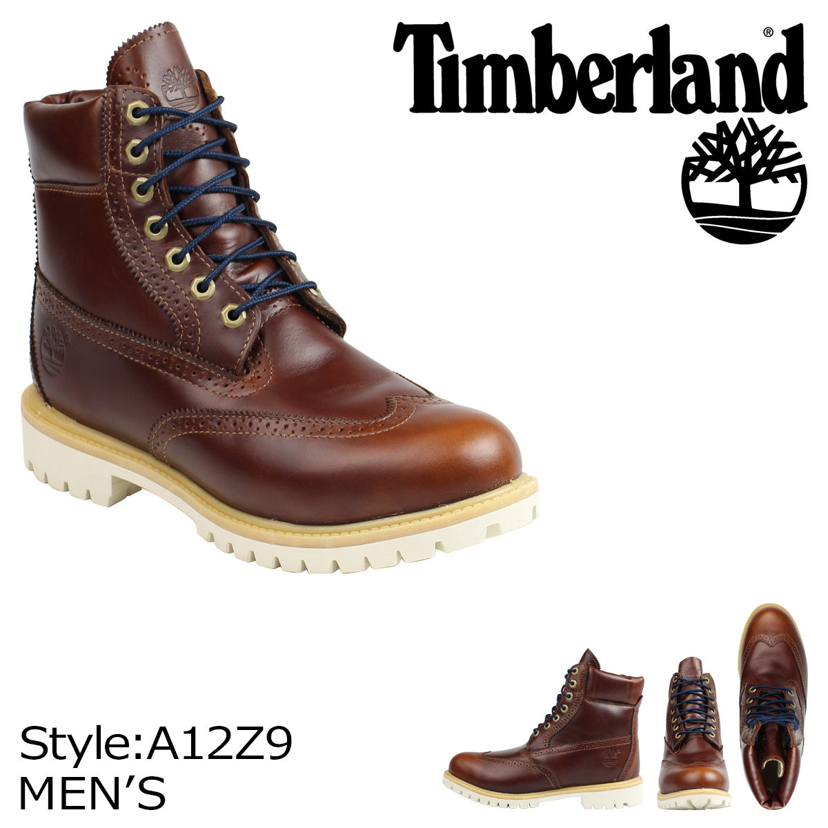 timberland icon 6 brogue boot chestnut