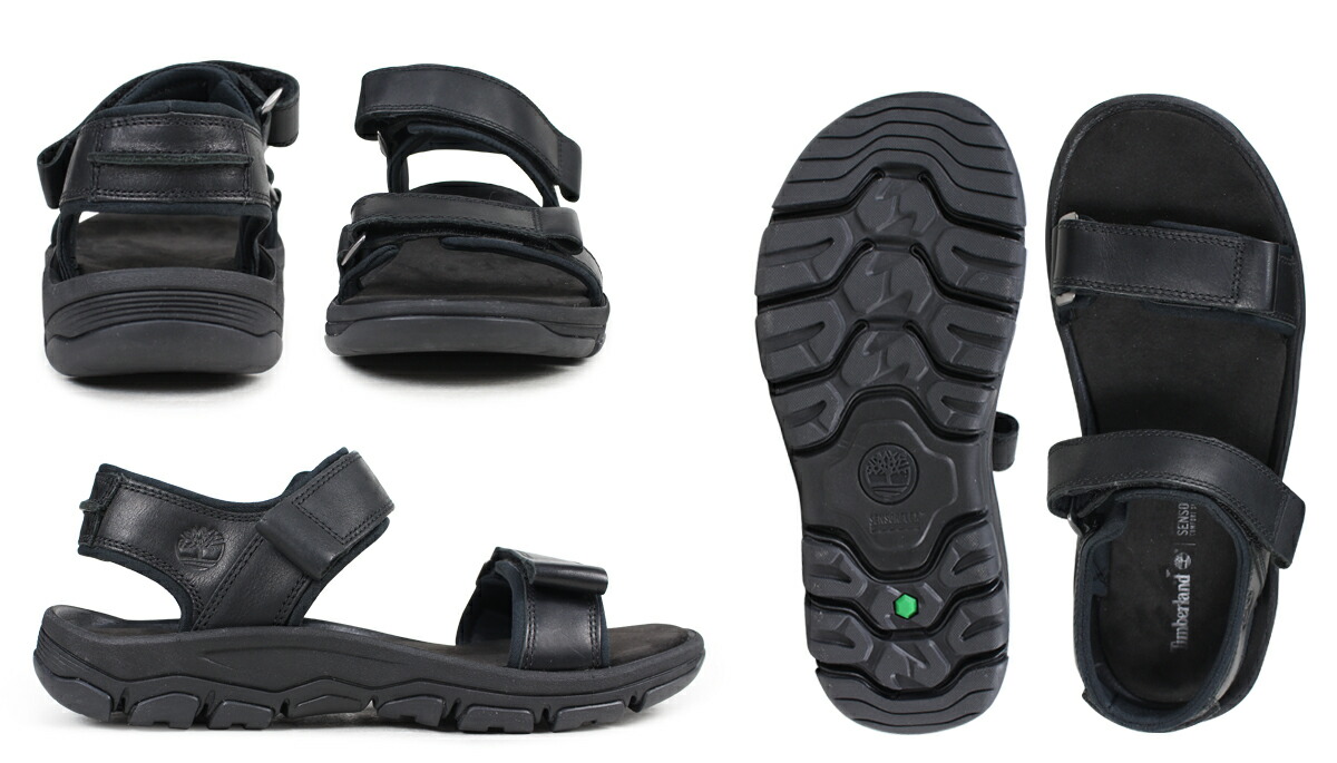 black timberland sandals