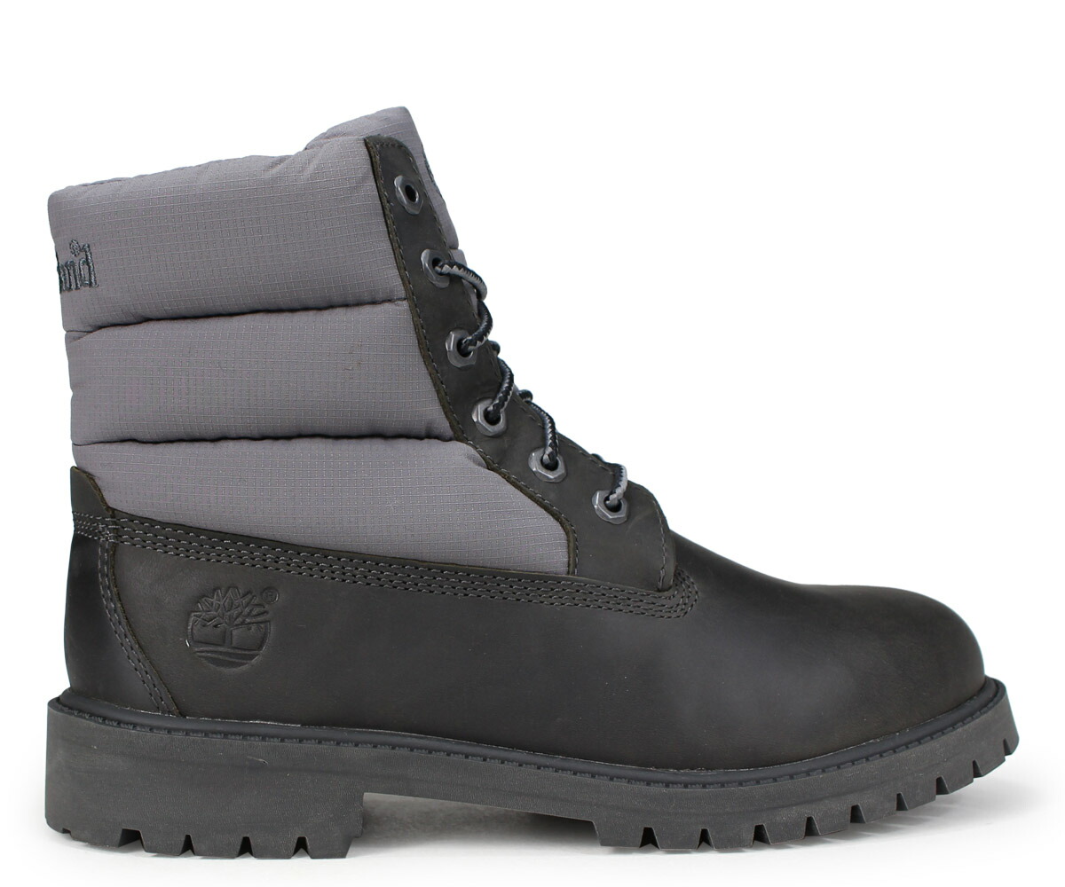 grey timberlands junior