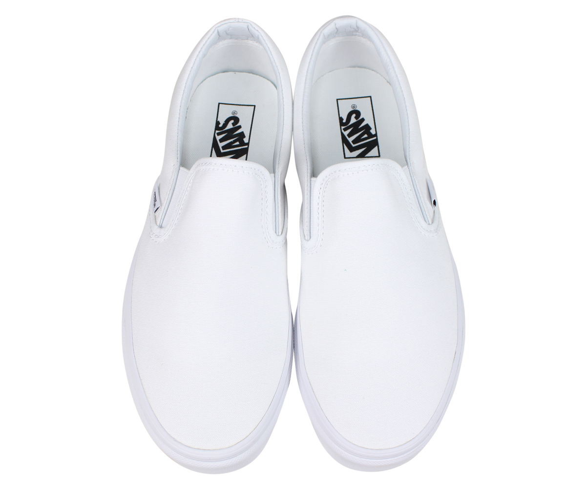 white vans top view