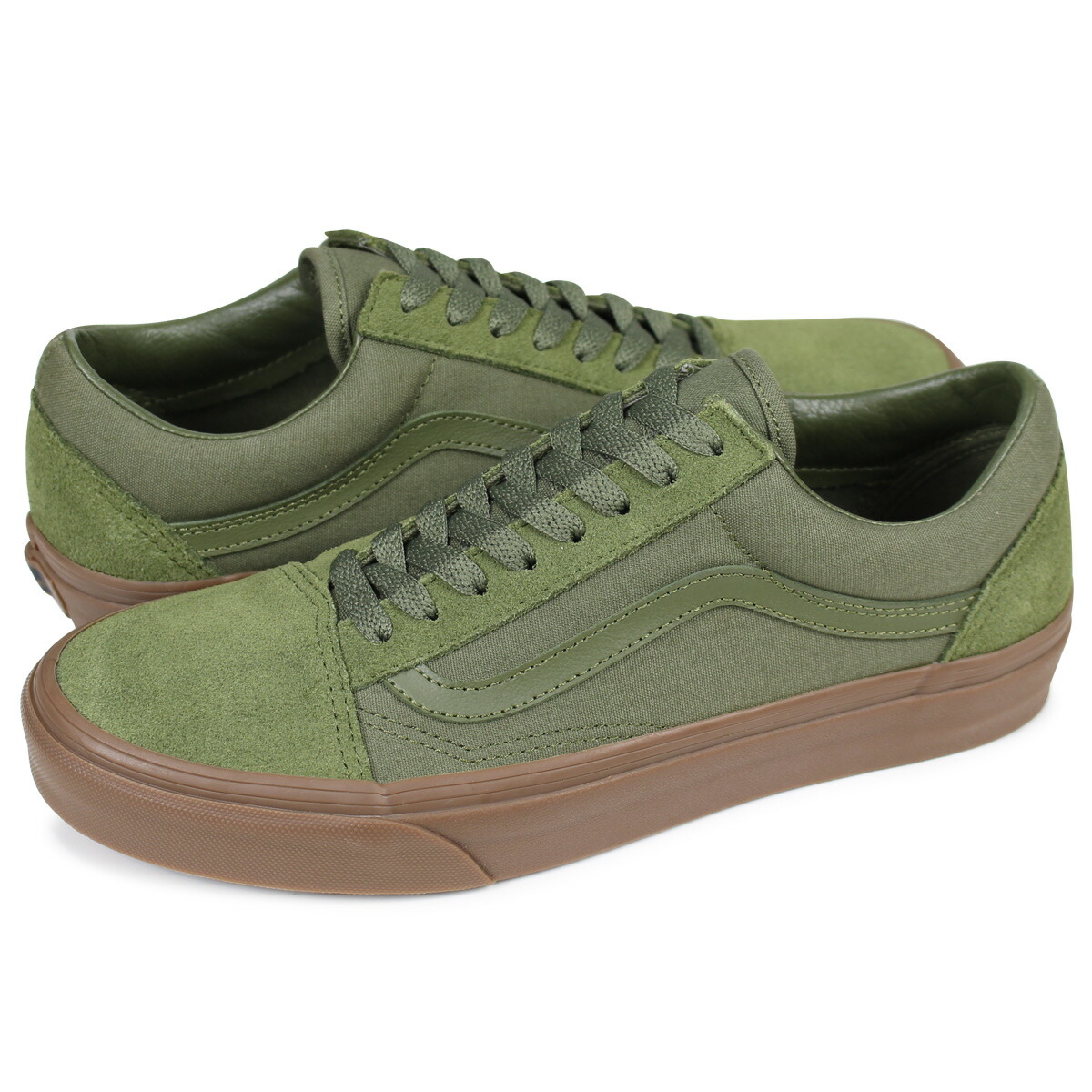 vans old skool mens olive