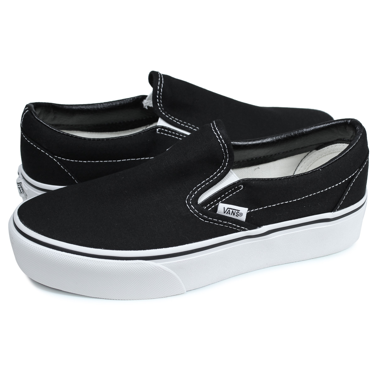 楽天市場 最大1000円offクーポン Vans Classic Slip On Platform バンズ スリッポン クラシック スニーカー メンズ レディース ヴァンズ 厚底 ブラック 黒 Vneblk Goods Lab