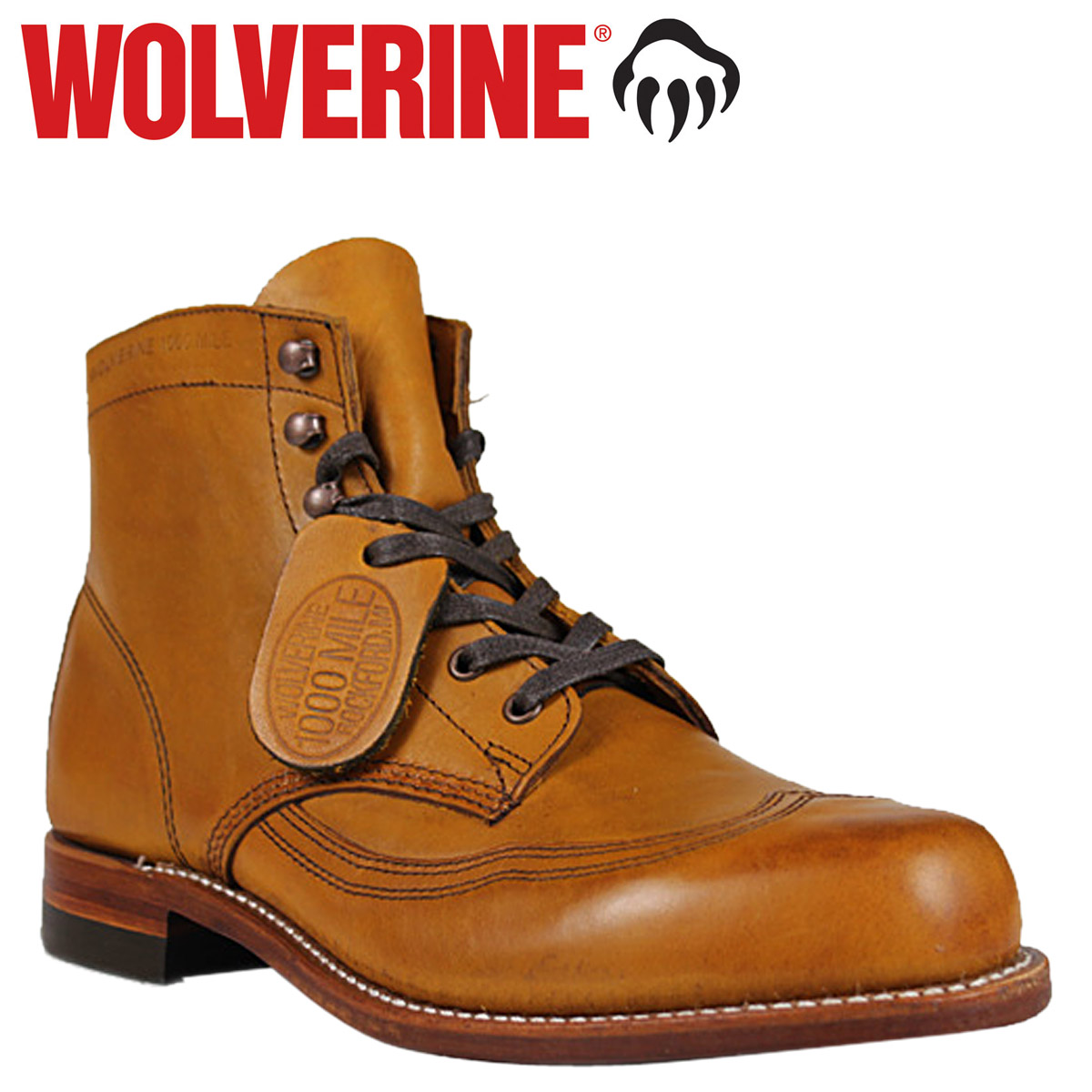 wingtip work boots