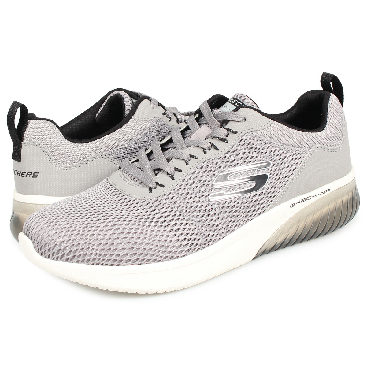 破格値下げ ウルトラフレックス エア スケッチ スケッチャーズ Flex Ultra Air Skech Skechers スニーカー グレー メンズ Zzz Skc Gybk Ivavsys Com