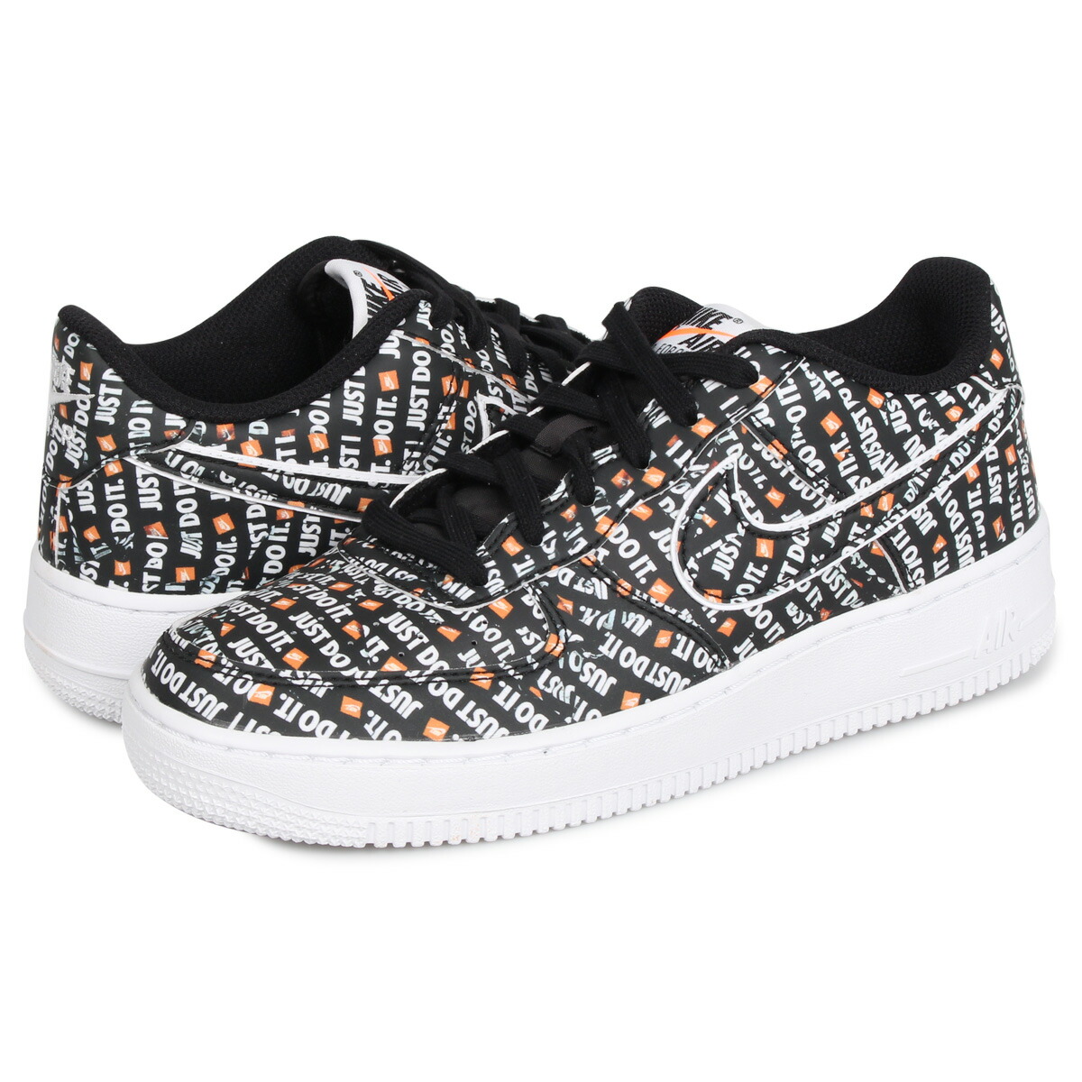 nike air force 1 premium just do it jdi gs white orange black