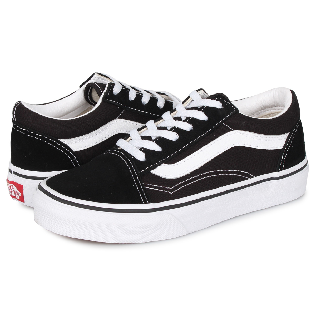 楽天市場 最大600円offクーポン Vans Old Skool ヴァンズ オールドスクール スニーカー キッズ バンズ ブラック 黒 Vn000w9t6bt Goods Lab