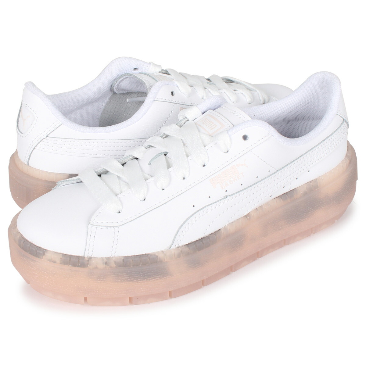 楽天市場 Puma Platform Trace Translucent Wns プーマ プラットフォーム トレース トランスルーセント スニーカー レディース ホワイト 白 01 Goods Lab