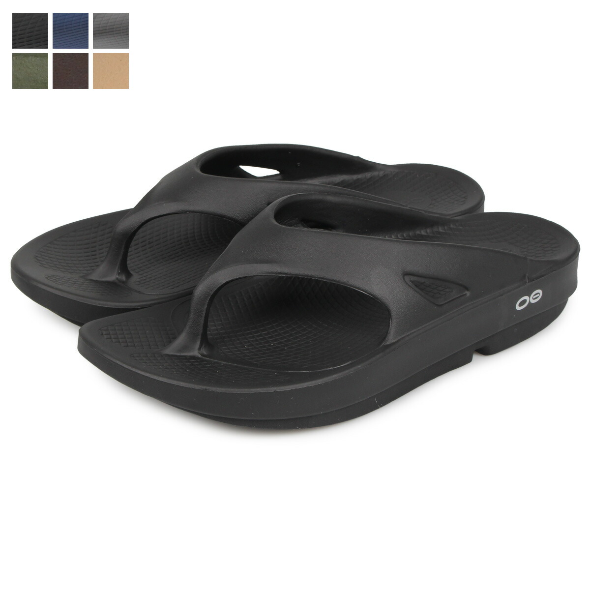 men's oofos flip flops