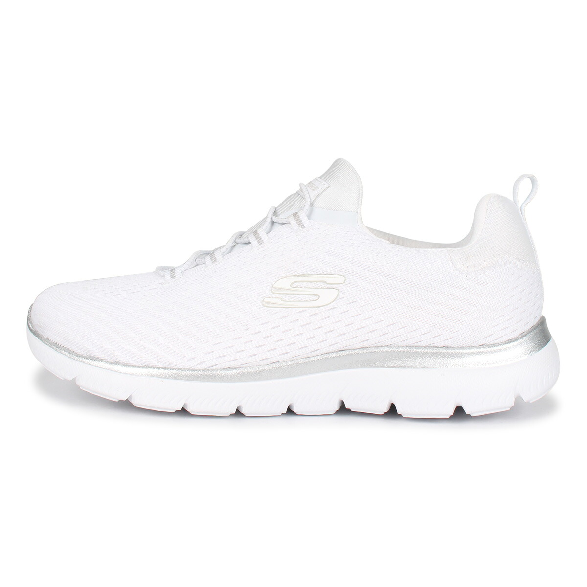 SKECHERS SUMMITS スケッチャーズ サミット スニーカー レディース ホワイト 白 149036-WSL｜Goods Lab＋
