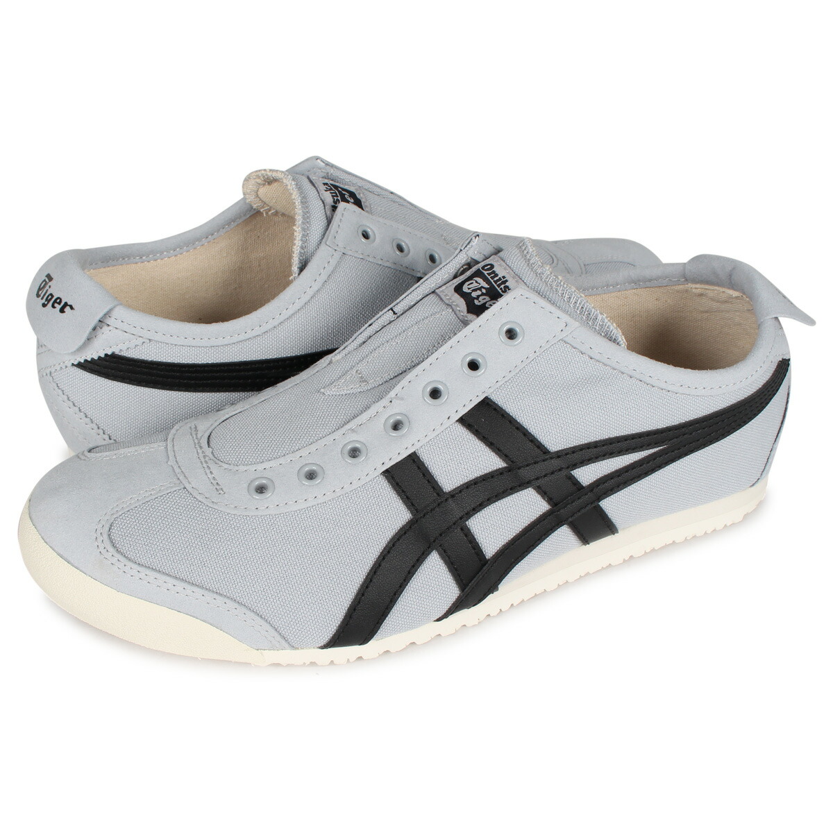 ブランド品専門の Onitsuka 11a360 021 グレー レディース メンズ スリッポン スニーカー メキシコ オニツカタイガー Slip On 66 Mexico Tiger Ota 11a360 021 Rashiastrologer Com