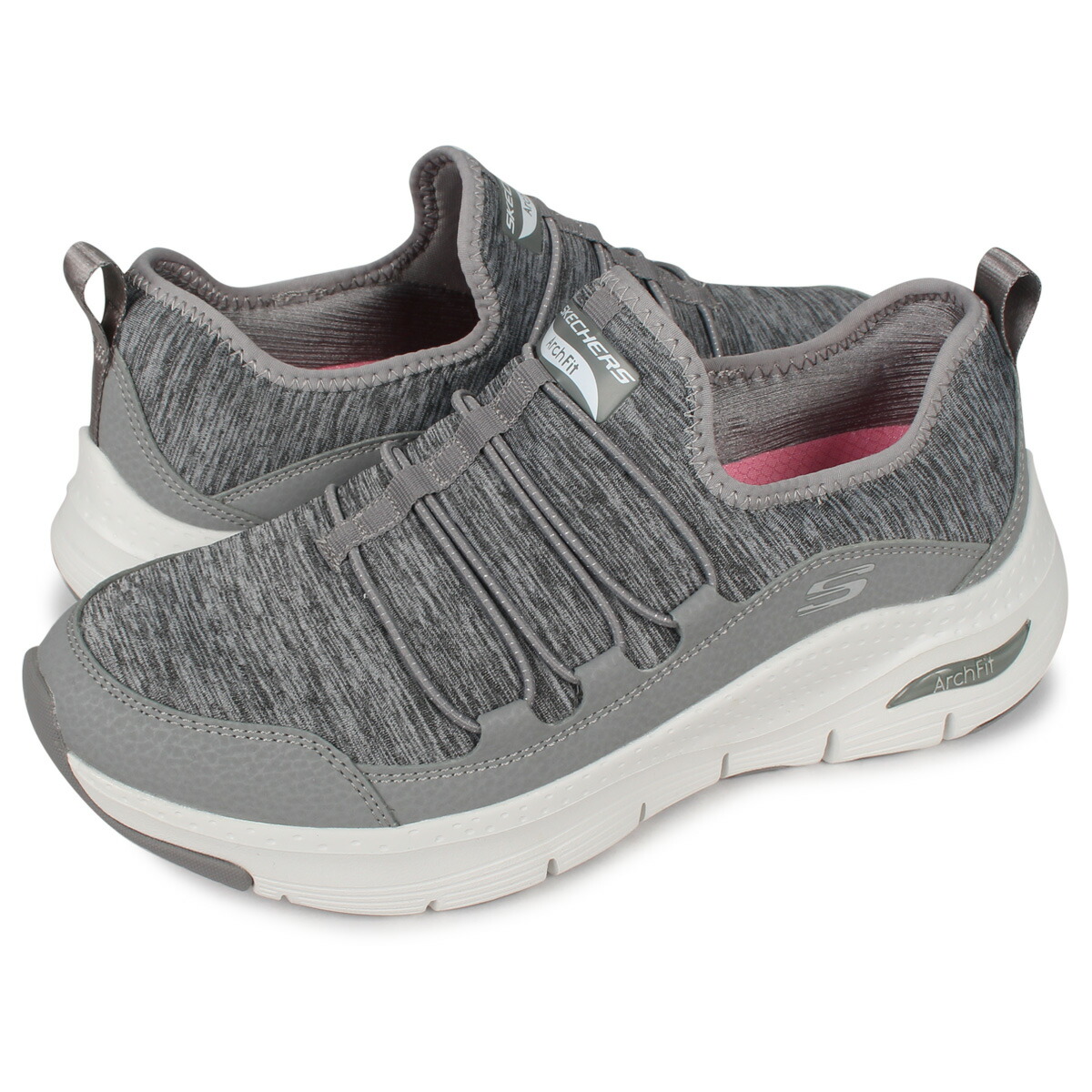 楽天市場 最大600円offクーポン Skechers Arch Fit Rainbow View スケッチャーズ アーチ フィット スニーカー レディース グレー Goods Lab