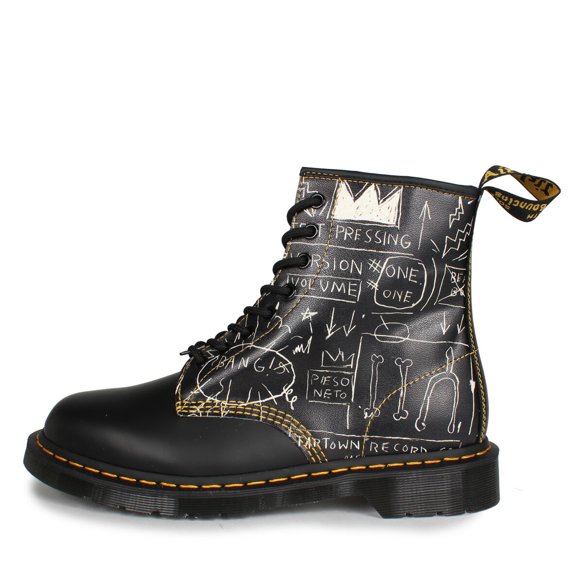 ブーツ 靴 コラボ Fashion Basquiat メンズ 送料無料 Eye デザート ドクターマーチン Rakuten 黒 8ホール 8 Basquiat Dr Martens 1460 The ブラック Sale Lab Goods Boot 最大600円クーポン 24 5cm 29cm バスキア