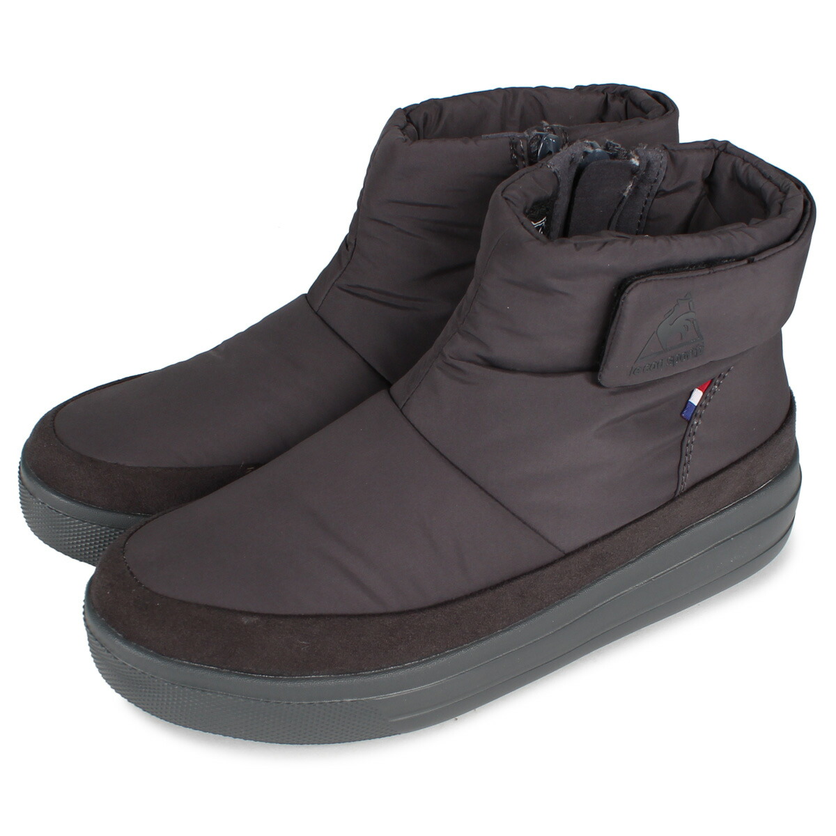 楽天市場 Le Coq Sportif Teluna Smart Lo ルコック スポルティフ テルナ スマート ロー ブーツ ウィンターブーツ レディース 防水 厚底 チャコール グレー Ql3qjd84cg Goods Lab
