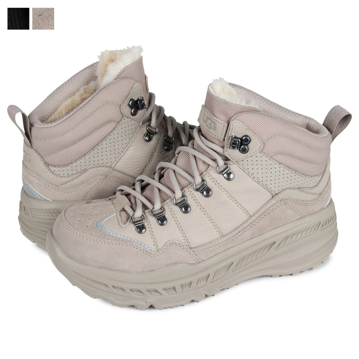 素敵な Ca805 Ugg Hiker 黒 ベージュ ブラック 厚底 メンズ ウェザー ハイカー スニーカー アグ Weather Zzz Ugg Bhavaspa Com