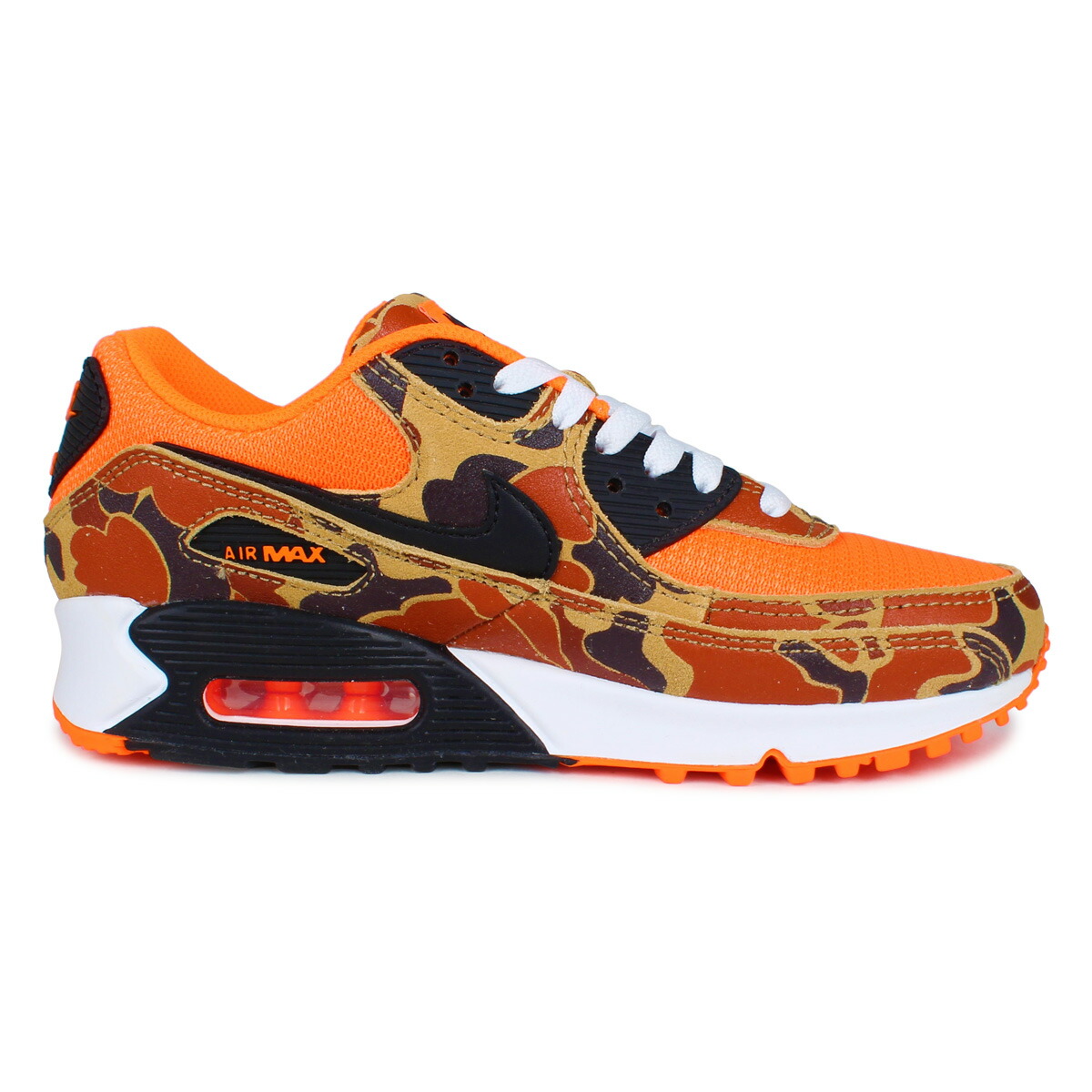 注目の福袋 最大1000円offクーポン ナイキ Nike エアマックス90 スニーカー メンズ レディース 迷彩柄 カモ柄 Air Max 90 Sp オレンジ Cw4039 800 スニーカー