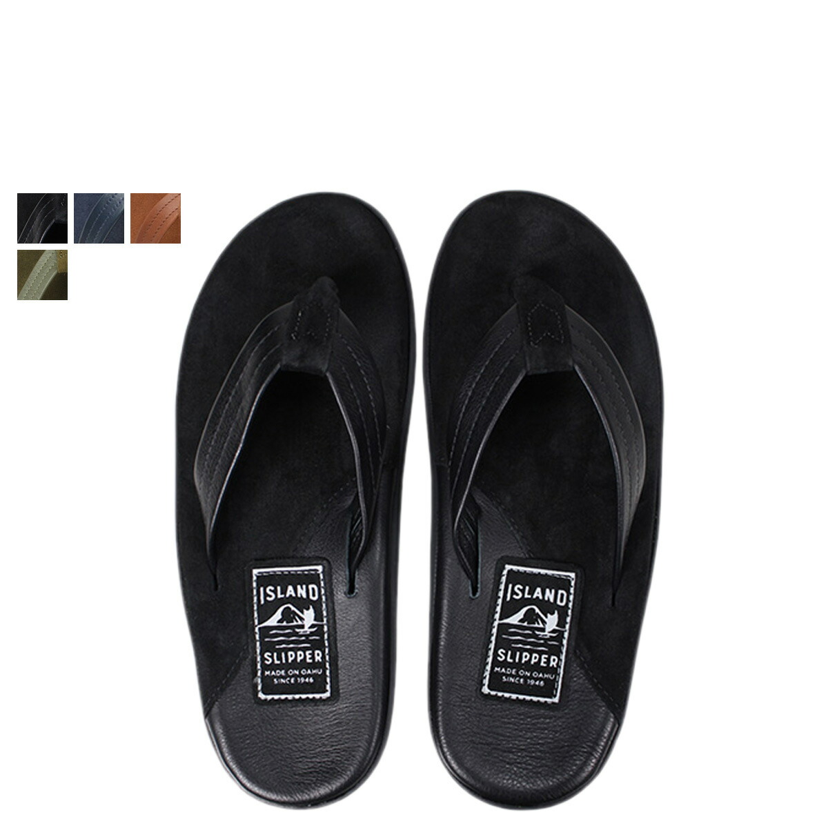 市場 ISLAND アイランドスリッパ トングサンダル SUEDE サンダル LEATHER SLIPPER