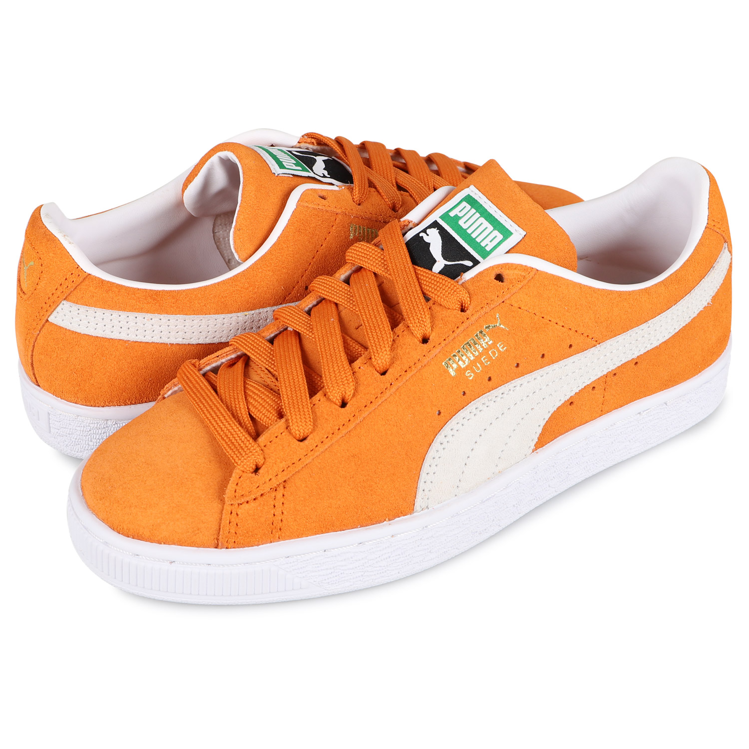 楽天市場 最大1000円offクーポン Puma Suede Classic 21 プーマ スウェードクラシック スニーカー メンズ レディース スエード オレンジ 374915 14 Goods Lab