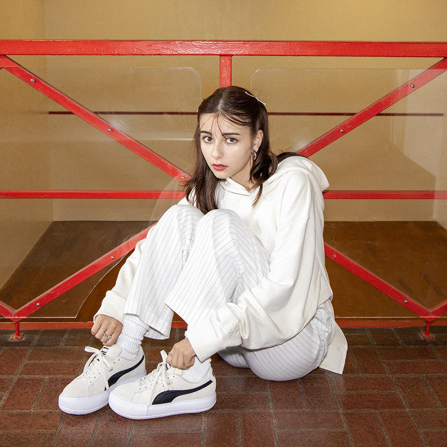 楽天市場 Puma Suede Mayu プーマ スウェード マユ スニーカー レディース 厚底 スエード ベージュ 01 Goods Lab