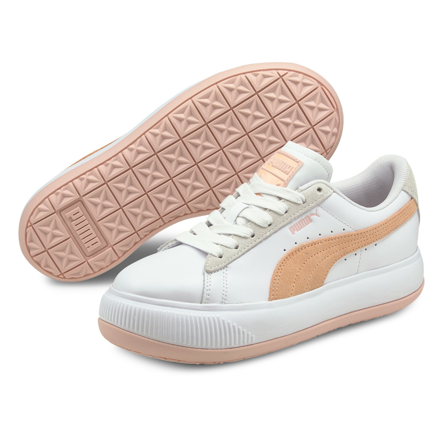 Puma Wmns Suede Mayu Mix ピューマ スウェード マユ まじり合う スニーカー レディース 厚底 スエード 白人 白いこと 借り切る 9月下セゾン 新鮮入荷日どり Silk Music Com