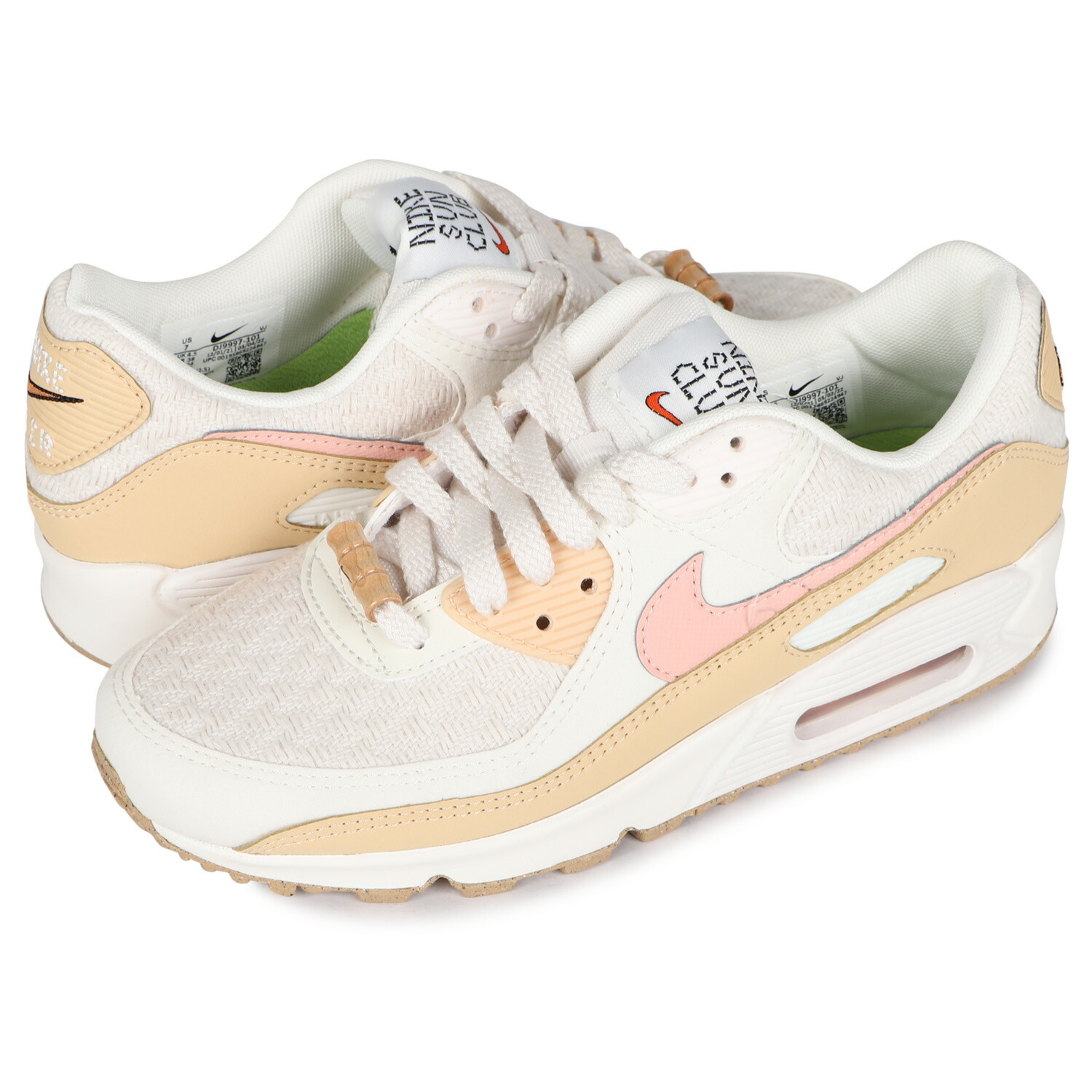 最初の ナイキ Nike エアマックス90 スニーカー レディース W Air Max 90 Se ベージュ Dj9997 101 予約 6月中旬 入荷予定 Saishuuchi Sage Bebakpost Com