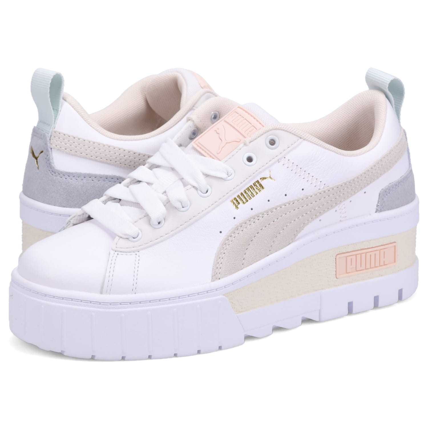 スニーカー 最大1000円offクーポン配布中 Puma Mayze Wedge Pastel Wmns プーマ スニーカー メイズ ウェッジ パステル レディース 厚底 ホワイト 白 3566 Goods Lab