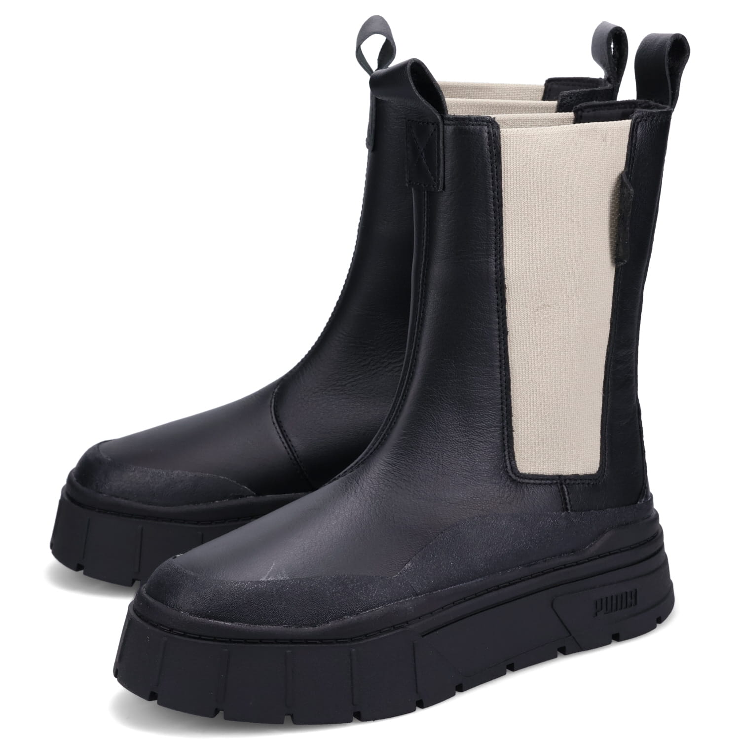PUMA ブラック サイドゴアブーツ puma-393626_c.jpg
