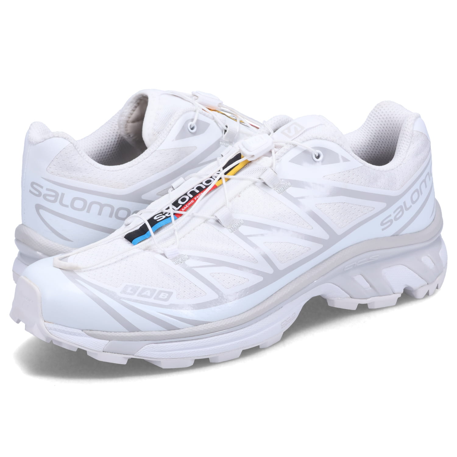 SALOMON XT-6 ホワイト トレイルシューズ Salomon XT-6 GTX Trail Sneaker - White/White/Silver | Trail
