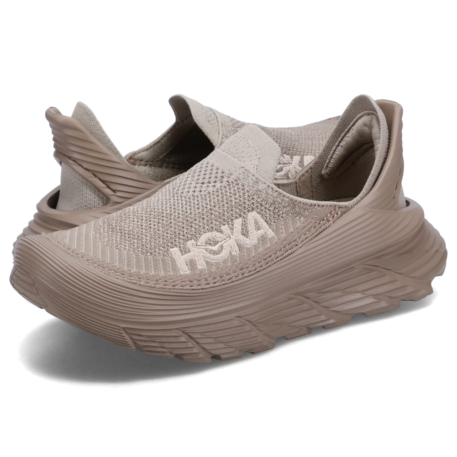 【最大1000円OFFクーポン】 HOKA ONE ONE RESTORE TC ホカオネオネ スニーカー スリッポン リストア TC メンズ レディース 厚底 ベージュ 1134532|Goods Lab+
