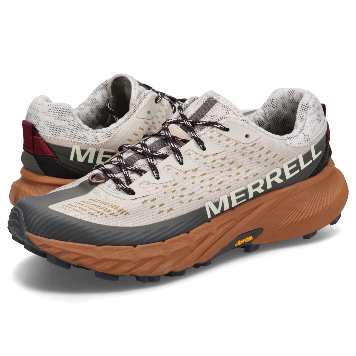 【最大1000円OFFクーポン発行中】 MERRELL AGILITY PEAK 5 メレル スニーカー トレイルランニング シューズ アジリティー ピーク 5 メンズ 厚底 ベージュ M067767 J067767