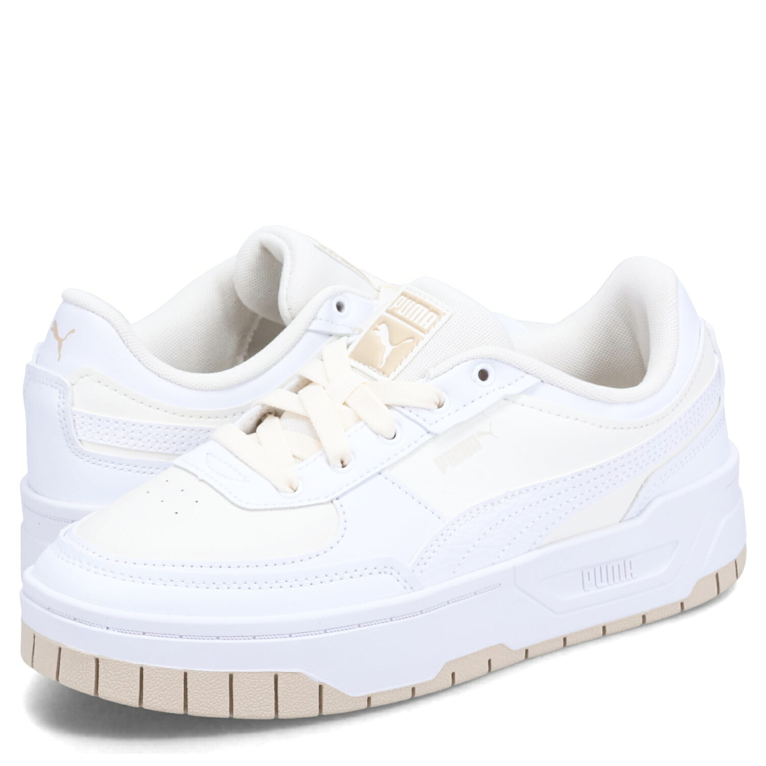 【最大1000円OFFクーポン発行中】 PUMA CALI DREAM LTH プーマ スニーカー カリ ドリーム レザー レディース 厚底 ホワイト 白 392730-16