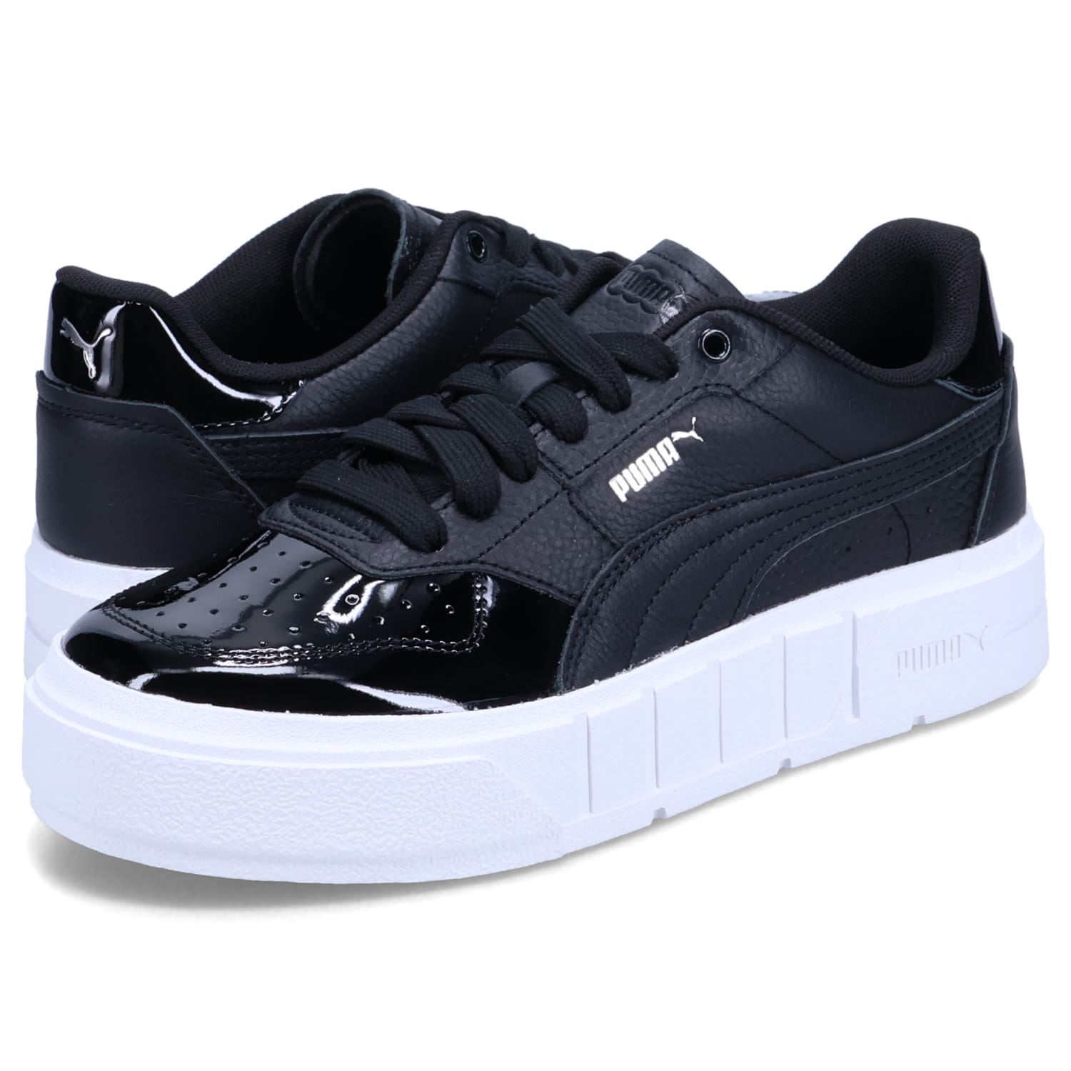 【最大1000円OFFクーポン】 PUMA CALI COURT PATENT WNS プーマ スニーカー カリ コート パテント レディース 厚底 ブラック 黒 394755-01｜Goods Lab＋
