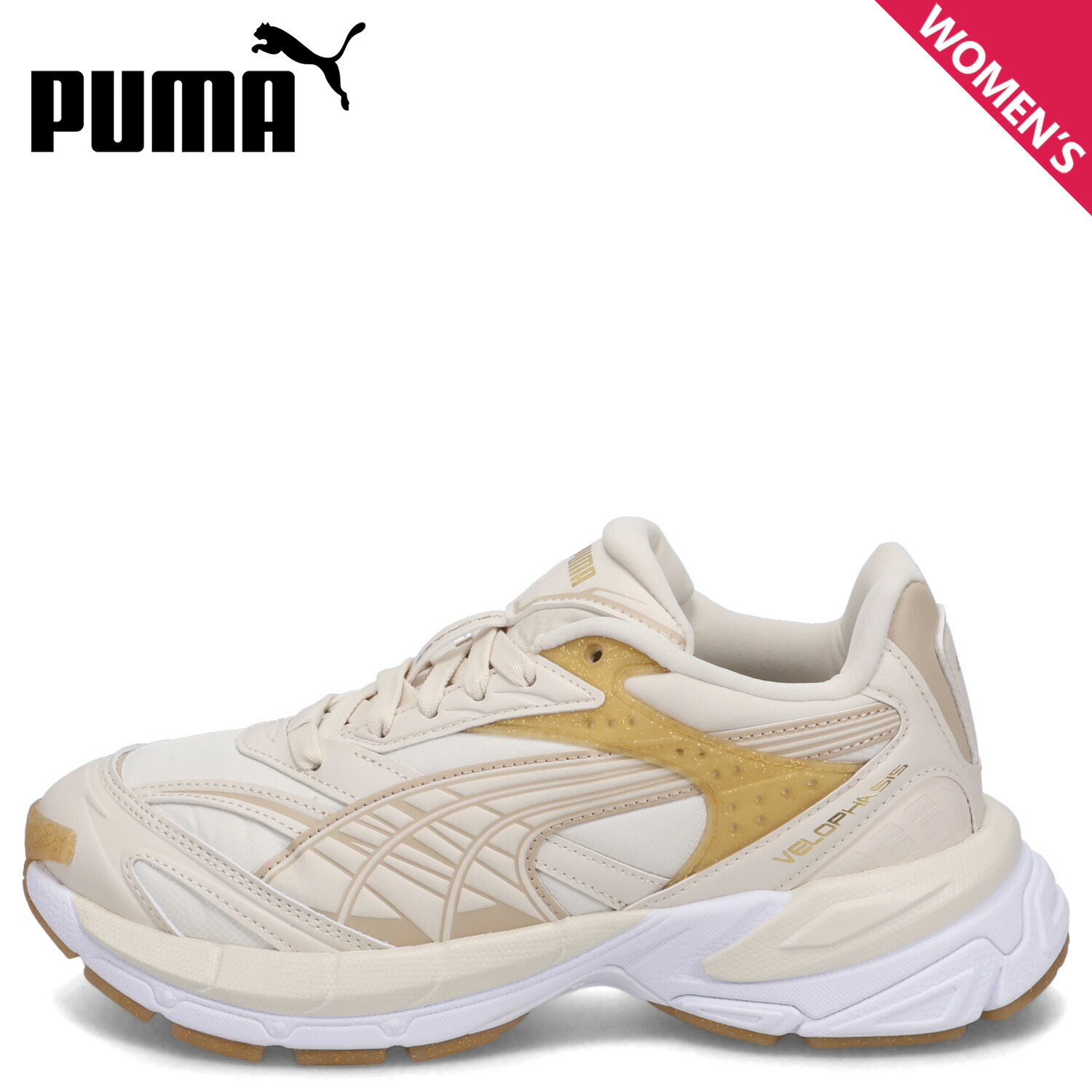 PUMA VELOPHASIS JELLY GLITTER WNS プーマ スニーカー ベロファシス ジェリーグリッター ウィメンズ レディース ホワイト 白 397297-02 母の日