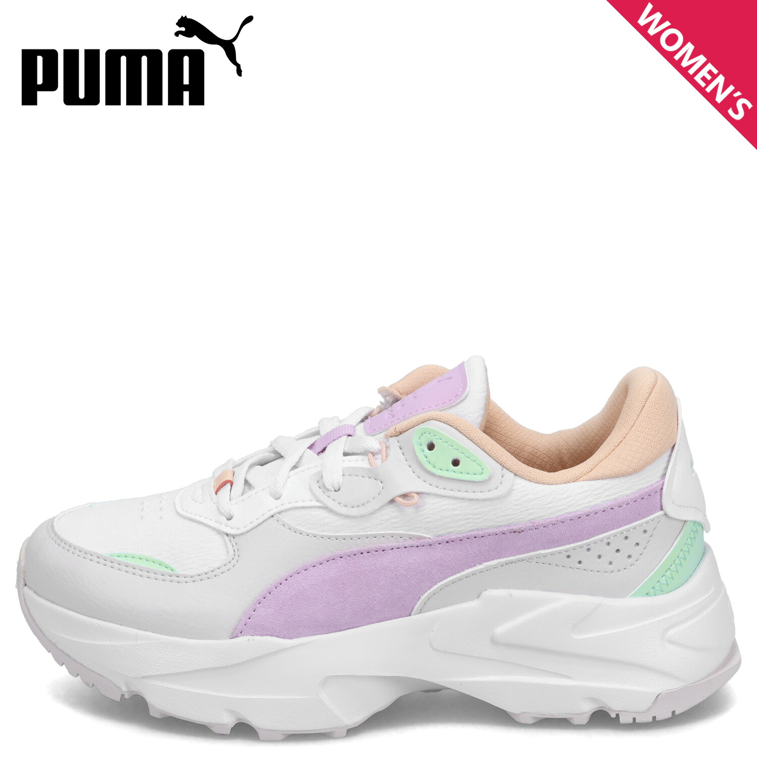 PUMA ORKID 2 PASTEL WNS プーマ スニーカー オーキッドﾞ 2 パステル ウィメンズ レディース 厚底 ホワイト 白 396009-02 母の日