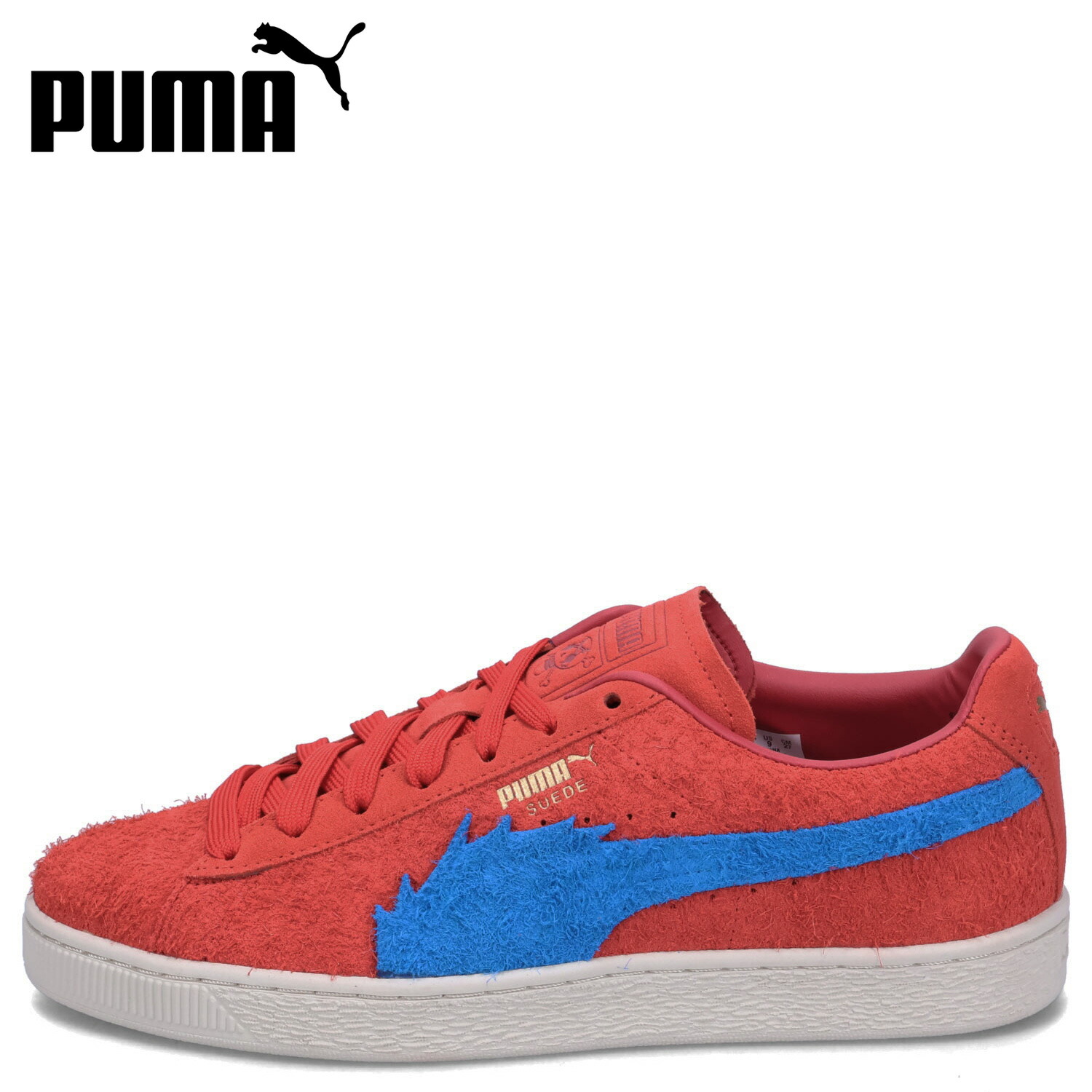 【最大1000円OFFクーポン配布中】 PUMA SUEDE ONE PIECE BUGGY プーマ スウェード ワンピース バギー スニーカー メンズ 千両道化のバギー スエード コラボ レッド 396520-01画像