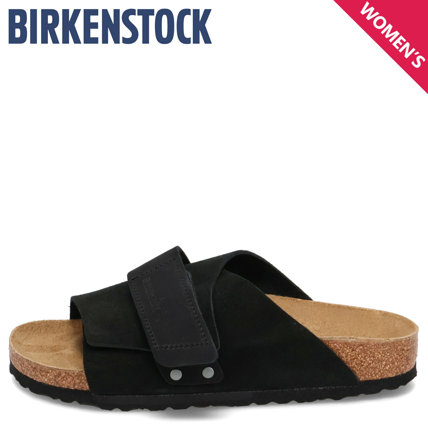 BIRKENSTOCK KYOTO ビルケンシュトック サンダル キョウト レディース 細幅 ソフトスエードレザー ブラック 黒 母の日 14,256円