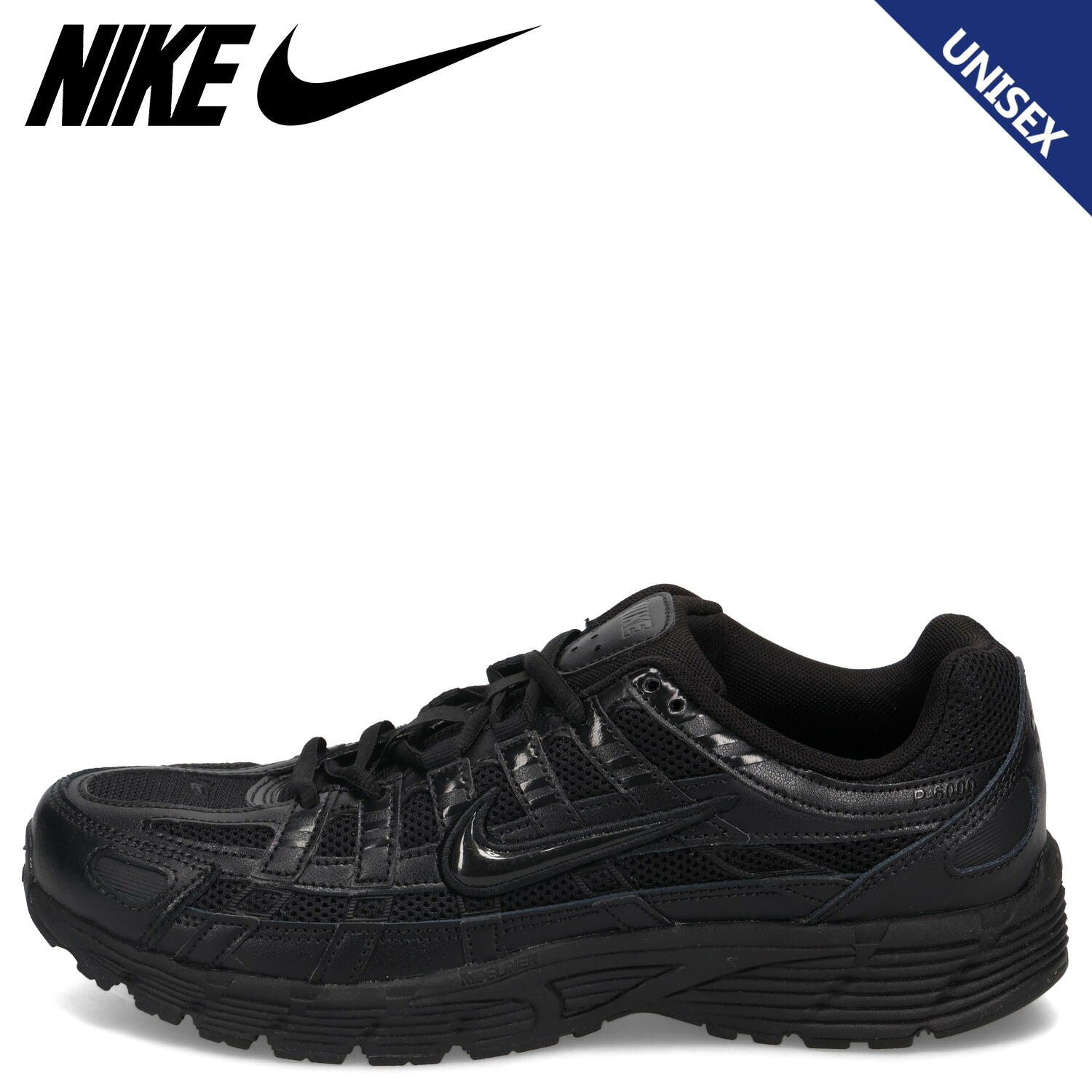 【最大1000円OFFクーポン】 NIKE ナイキ スニーカー メンズ P-6000 ブラック 黒 CD6404-002｜Goods Lab＋