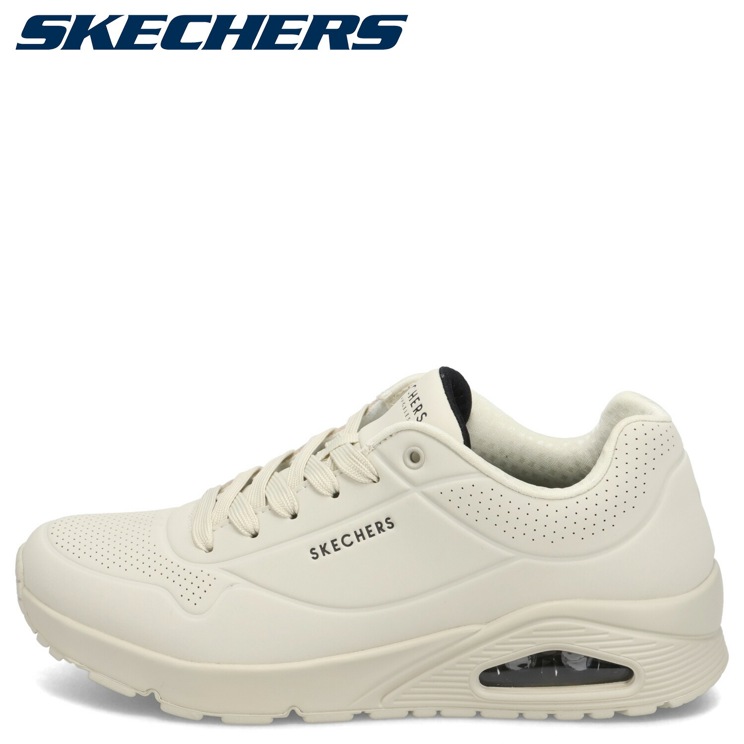 SKECHERS UNO STAND ON AIR スケッチャーズ スニーカー ウノ 照明ランプ オン 大気圏 メンズ オフ 白いこと 52458