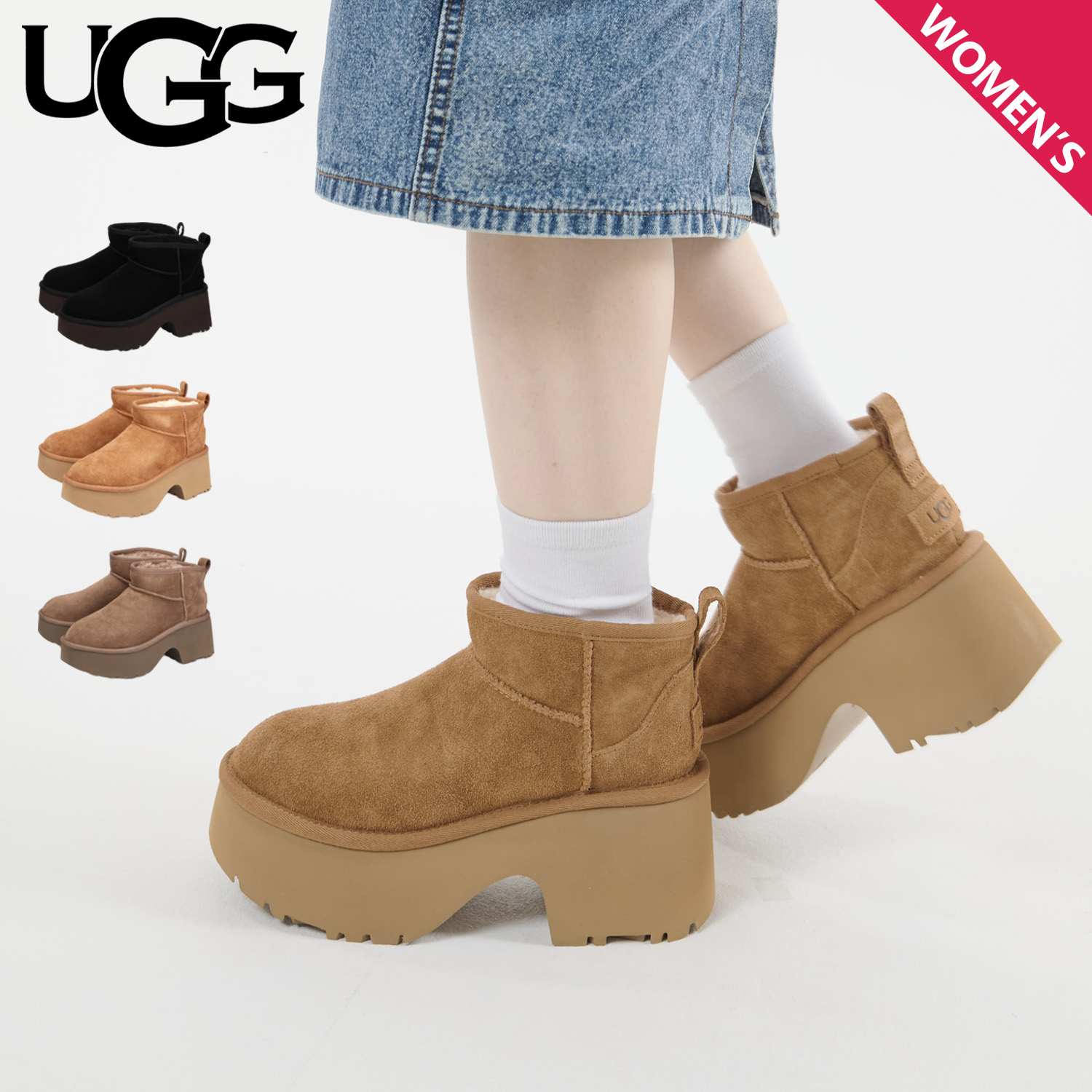 UGG アグ ムートン ブーツ クラシックウルトラミニニューハイツ UGG アグ W CLASSIC ULTRA MINI NEW HEIGHTS クラシック