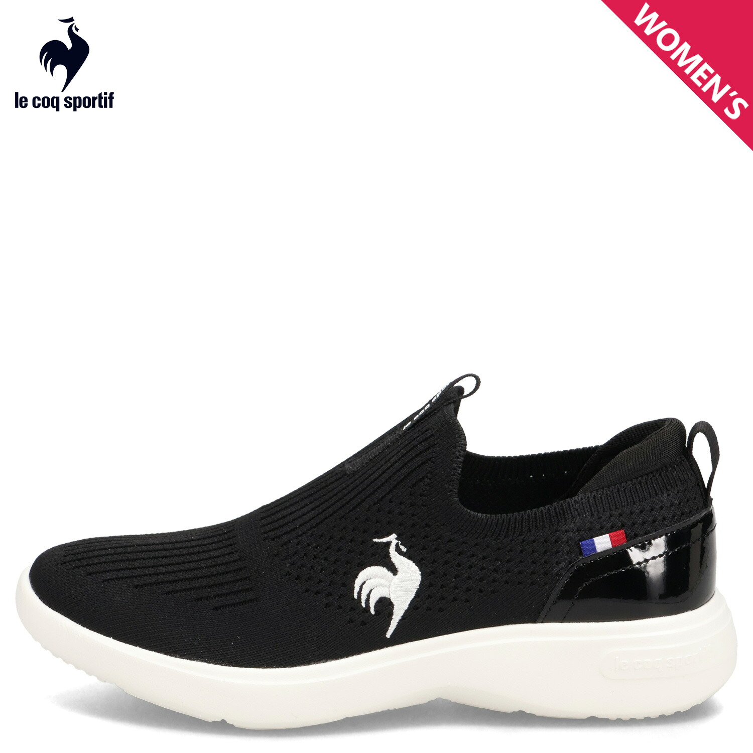 【最大1000円OFFクーポン発行中】 le coq sportif LA RHONE FK II ルコック スポルティフ スニーカー ラ ローヌ FK II レディース 3Eワイズ 軽量 ブラック 黒 LU5SSN04LZ
