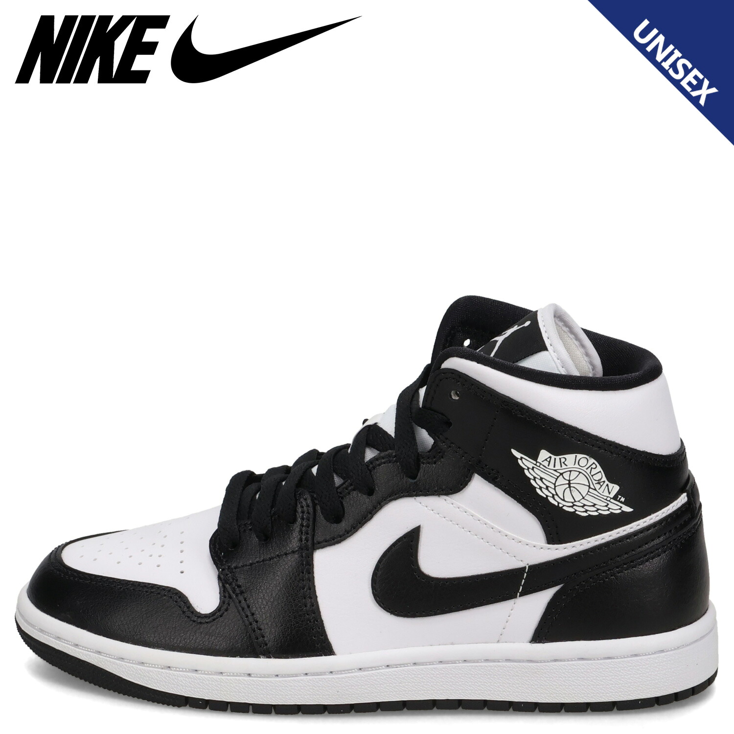 NIKE ナイキ ウィメンズ エアジョーダン1 ミッド スニーカー メンズ レディース WMNS AIR JORDAN 1 MID 黒いこと 黒 DV0991-101
