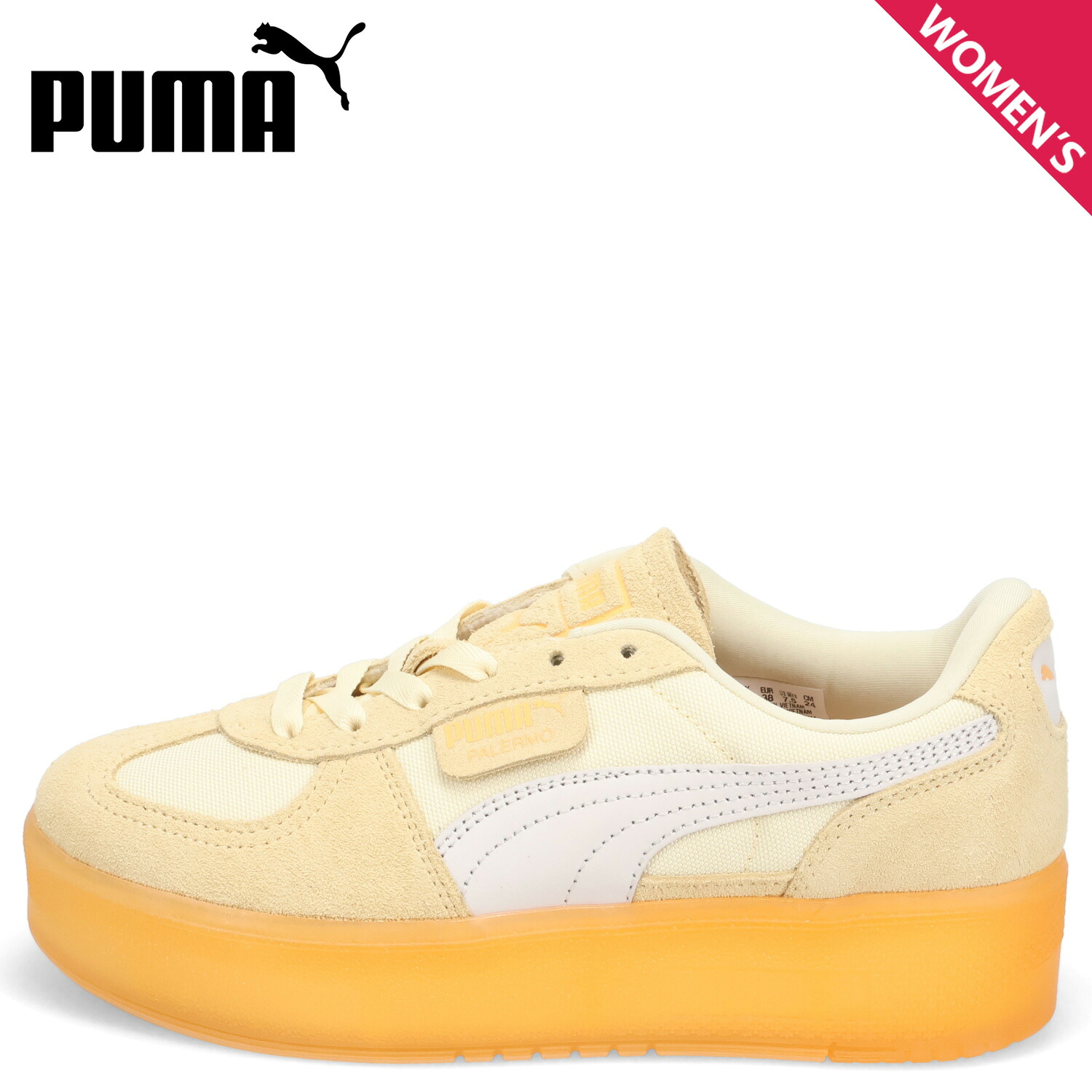 PUMA Palermo Elevata Xtra プーマ スニーカー パレルモ エレヴァタ エクストラ レディース ゴールド 401285｜Goods Lab＋