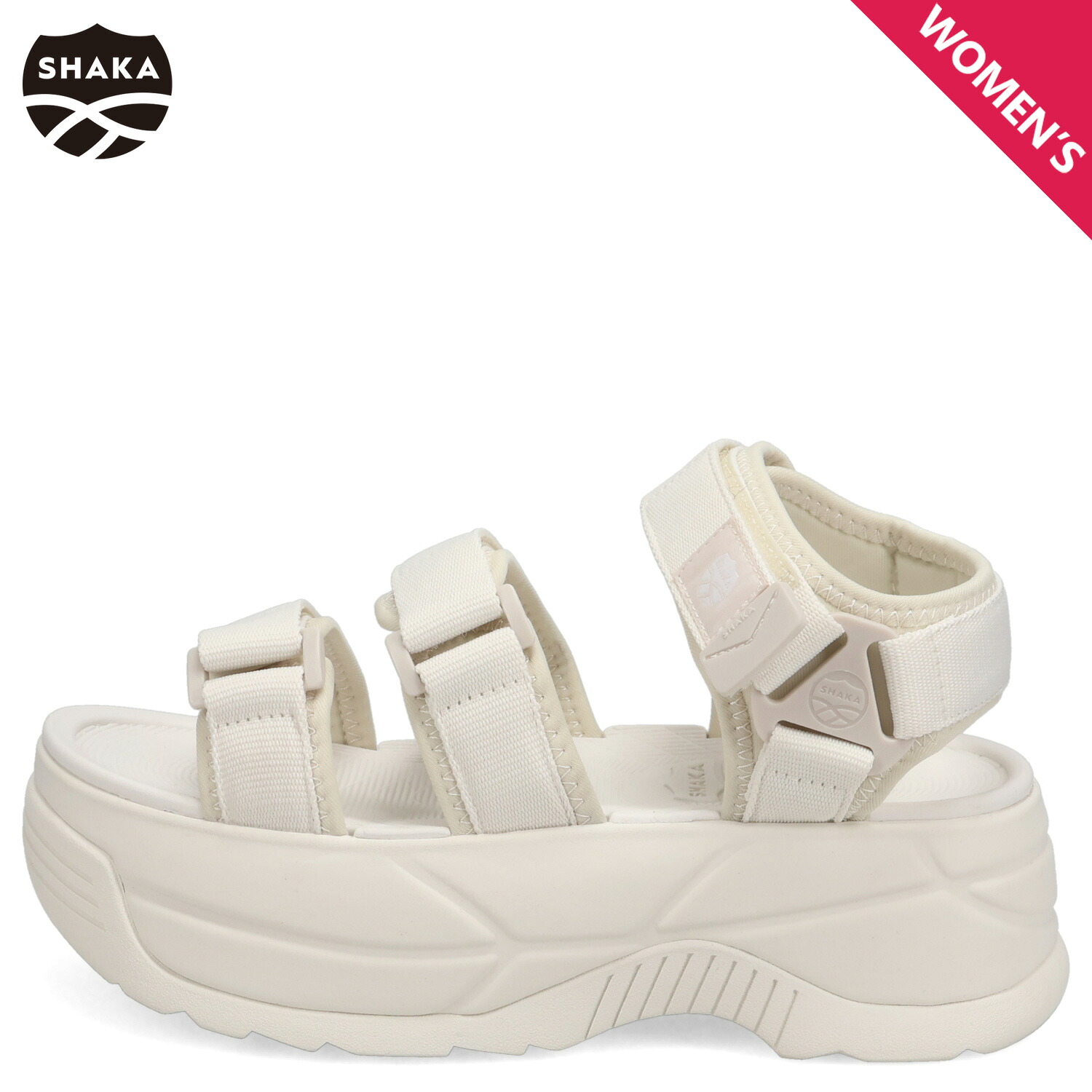 SHAKA NEO BUNGY CHUNKY シャカ サンダル スポーツサンダル ネオ バンジー チャンキー レディース 厚底 オフ ホワイト SK-114 母の日