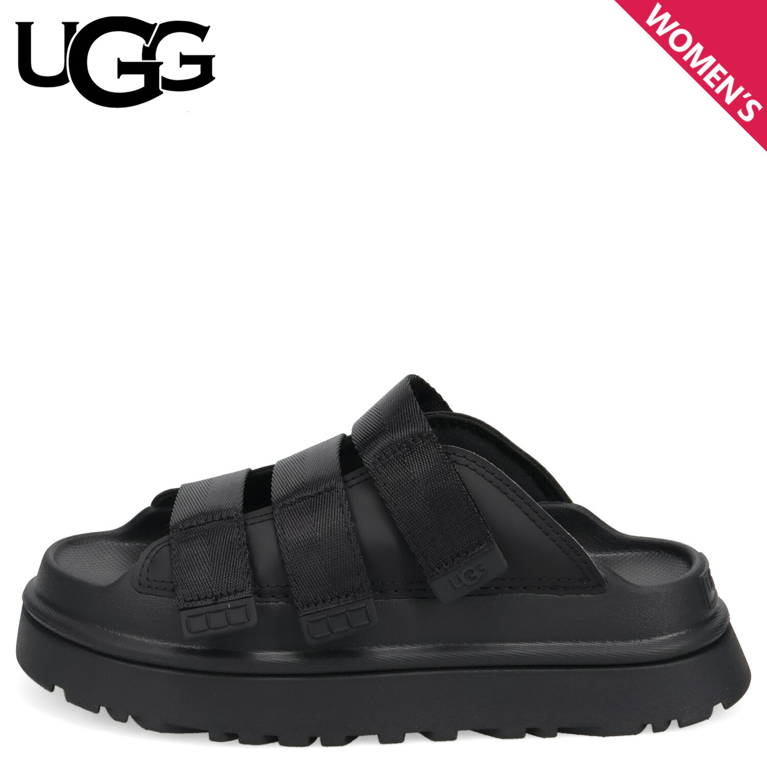 【国内即発】UGG サンダル GoldenGlow Slide 1167430 BLK UGG Australia サンダル W GOLDENGLOW SLIDE 1167430-BLK
