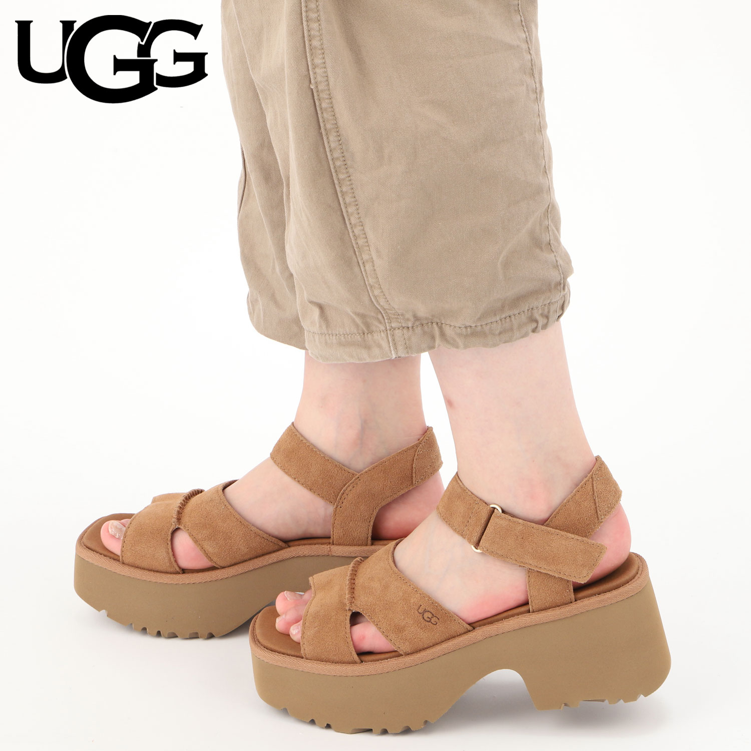 楽天市場】UGG アグ サンダル ストラップサンダル ニューハイツ