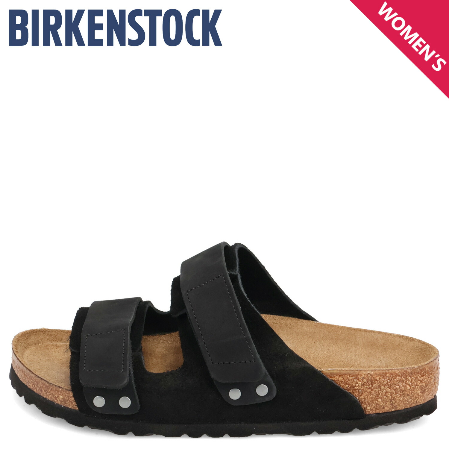 BIRKENSTOCK GIZEH ビルケンシュトック サンダル ウジ レディース 細幅 スエード レザー ブラック 黒 母の日