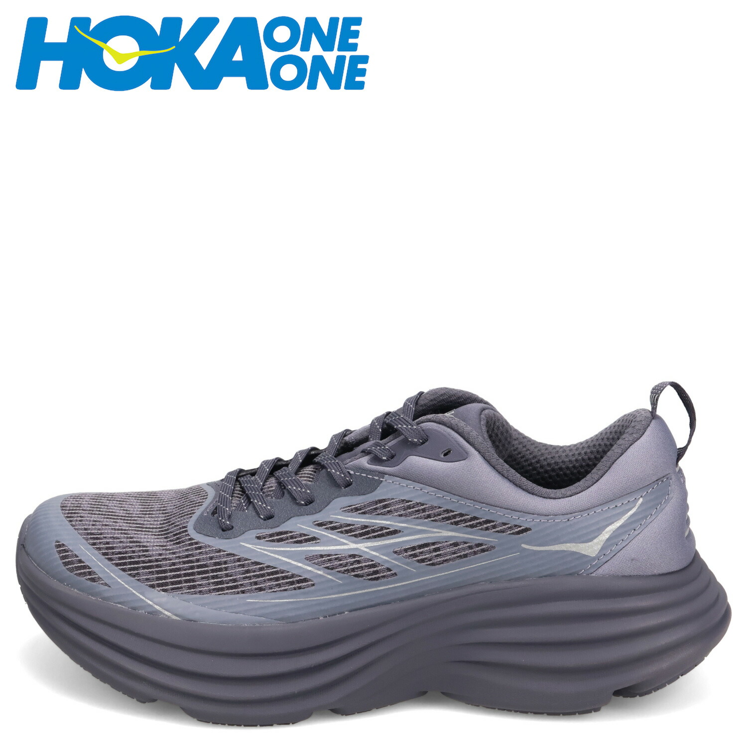 【最大1000円OFFクーポン発行中】 HOKA ONE ONE BONDI 8 TS CAGED ホカオネオネ スニーカー ボンダイ 8 TS ケイジド メンズ グレー 1155391-CYG
