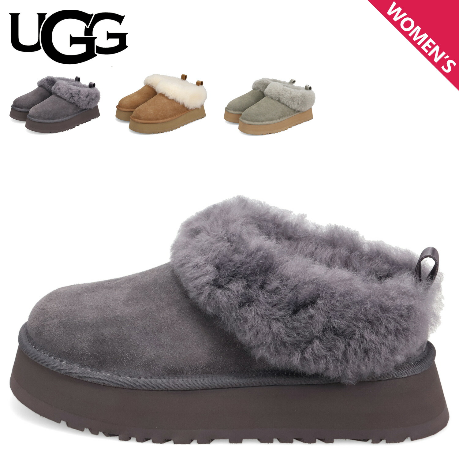 UGG Ascot Wool 27cm 新品未使用　アスコット　灰色 UGG アグ ムートン メンズ モカシン ASCOT アスコット 正規品 父