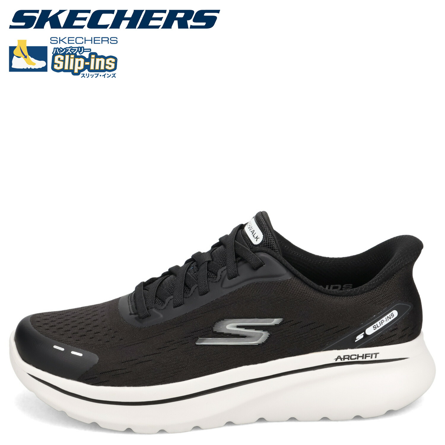 【楽天市場】SKECHERS SLIP-INS GO WALK ARCH FIT N-JOY スケッチャーズ スリップインズ リラックスド ...