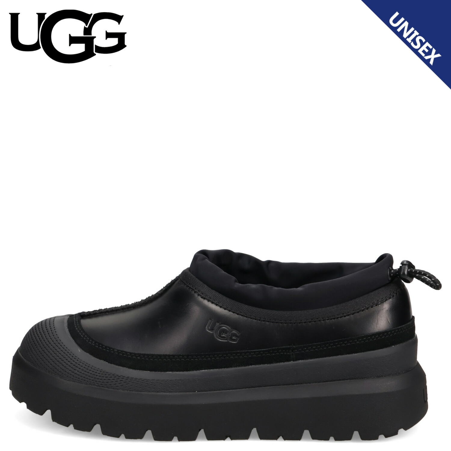 UGG TASMAN WEATHER HYBRID アグ スリッポン ウィンターシューズ タスマン ウェザー ハイブリッド メンズ レディース 防水 防寒 耐水 ブラック 黒 1174251