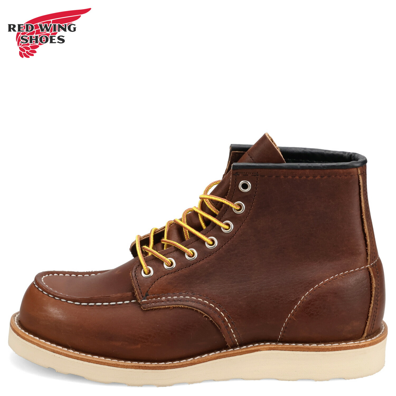 【最大1000円OFFクーポン発行中】 RED WING 6-INCH CLASSIC MOC レッドウィング ブーツ 6インチ クラシック モック メンズ 本革 Dワイズ ダーク ブラウン 8138